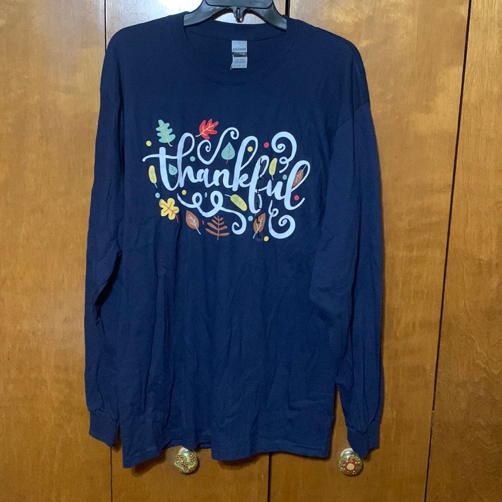 GILDAN- Thankful Long Sleeve Shirt.🍁